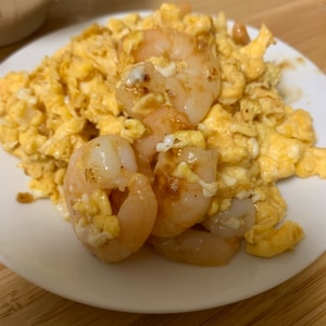 海老と卵の中華炒め